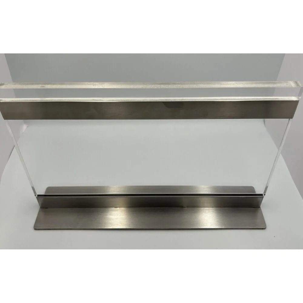 THMINS Acrylic Magnetic Knife Block Double Sided Clear Kitchen Knife 16 X 10 NIB